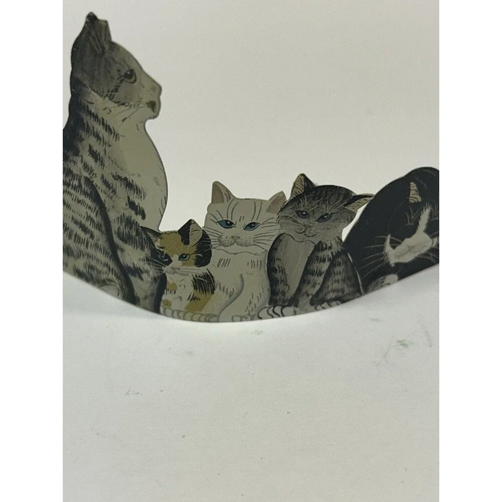 Kitty Ohio Wholesale Cute Cats Bendable Tail Vintage Rare Cottage Core Metal